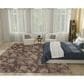 Nourison Garden Oasis Floral Mocha 9" x 12" Indoor/Outdoor Area Rug, , large