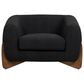 Jennifer Taylor Home Alpine Accent Arm Chair in Ebony Black, , large