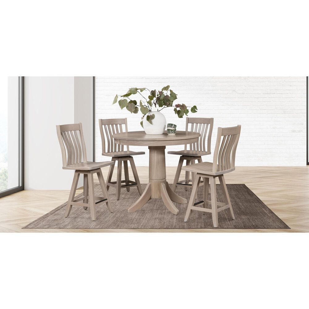 Trailway Llc Happiness Round Dining Table with 2 Leaves in Ambrosia - Table Only, , large