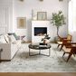 Surya Dresden Taupe, Off-White, Dusty Sage, Deep Teal, Olive, Light Gray and Mustard 10" x 13"11" Area Rug, , large