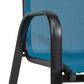 Furniture of America Nina Stacking Patio Arm Chair in Blue ( Set of 2), , large