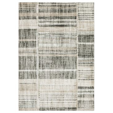 Oriental Weavers Cambria Faded Stripes 6"7" x 9"6" Beige Area Rug, , large