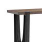 Nicolette Home Bowden Sofa Table in Rustic Honey and Distressed Iron, , large