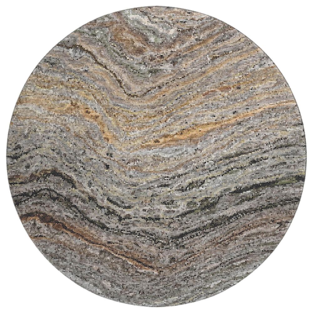 Dalyn Rug Company Lumara LM3 Pewter 8" Round Area Rug, , large