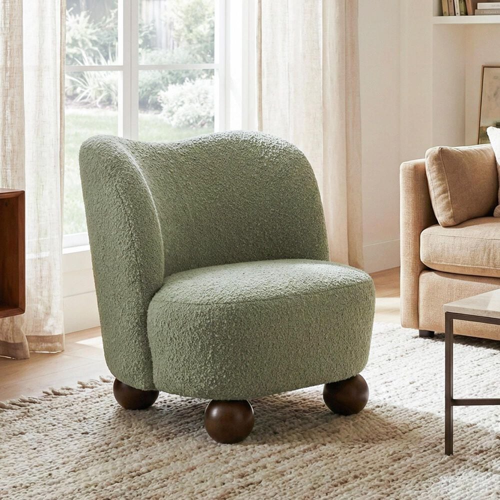 Furniture of America Velra Accent Chair in Green, , large