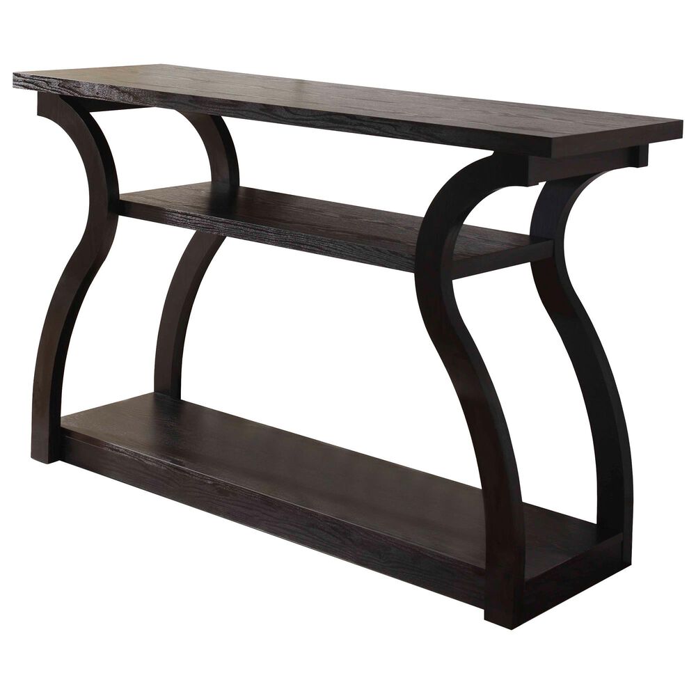 Furniture of America Kemp Console Table in Black, , large