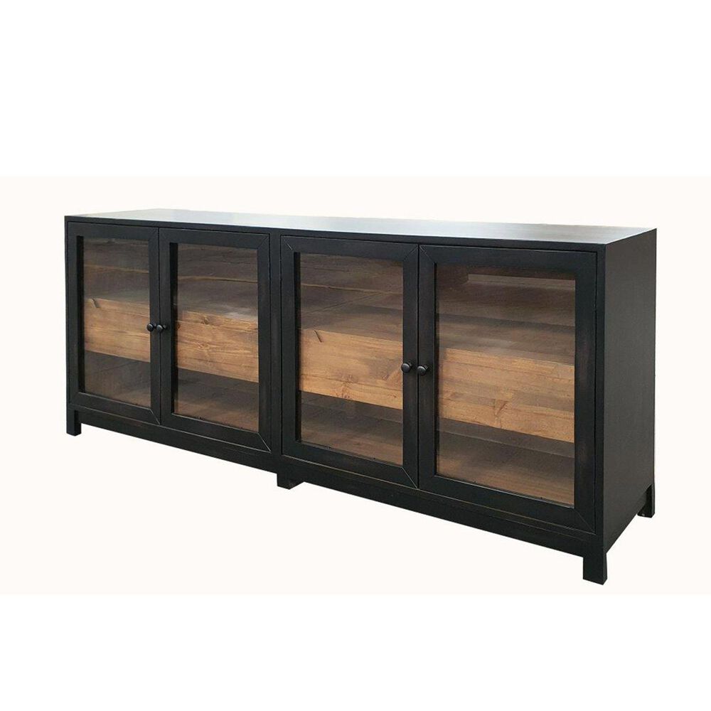 Meximuebles Sttugart 72&quot; TV Stand in Black, , large