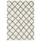 Safavieh Dallas Shag SGD258H-4 4" x 6" Ivory/Dark Grey Area Rug, , large