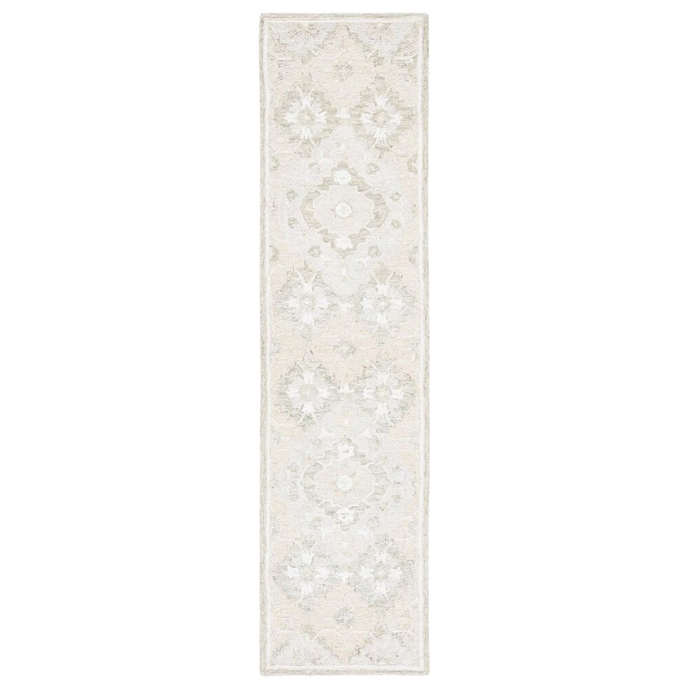 Safavieh Micro-Loop 2"3" x 9" Beige and Gray Runner, , large