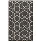 Nourison Horizon HOZ01 Black 3" x 5" Indoor/Outdoor Area Rug, , large