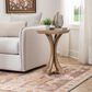 Linden Boulevard Dylan Sculptural Pedestal End Table in Natural, , large