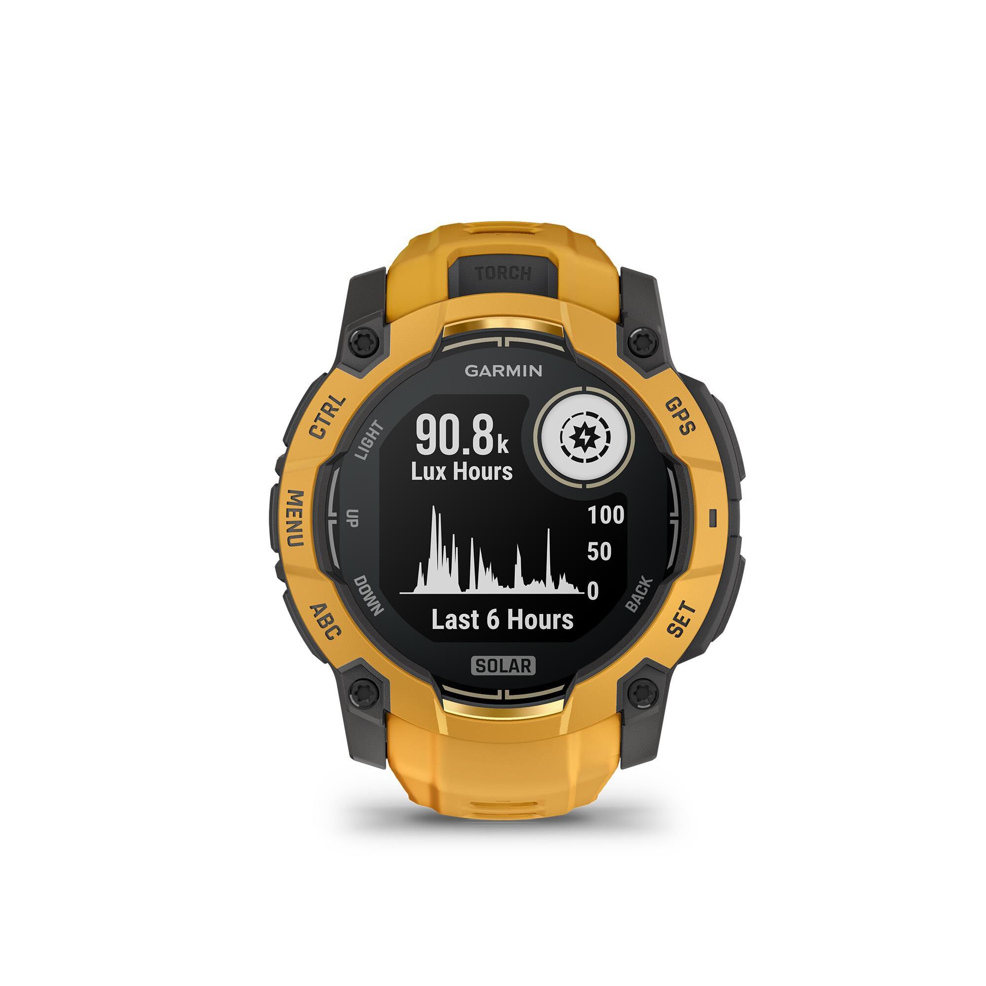 Garmin Instinct 3 50 mm, Solar Sunburst with Sunburst/Gray Band