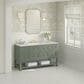 James Martin Vanities Breckenridge 60" Single Bathroom Vanity in Smokey Celadon with 3 cm Victorian Silver Quartz Top and Rectangular Sink, , large