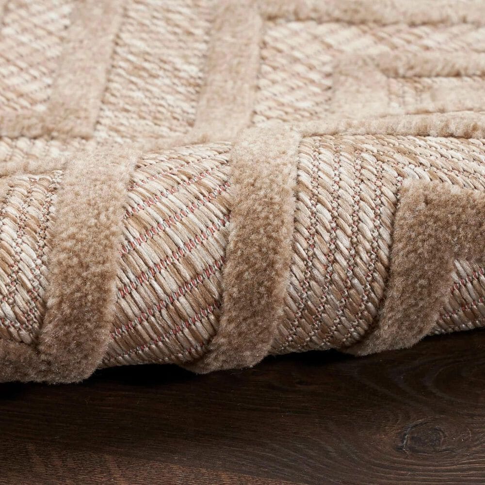 Nourison Versatile 5&#39; x 7&#39; Natural Beige Indoor/Outdoor Area Rug, , large