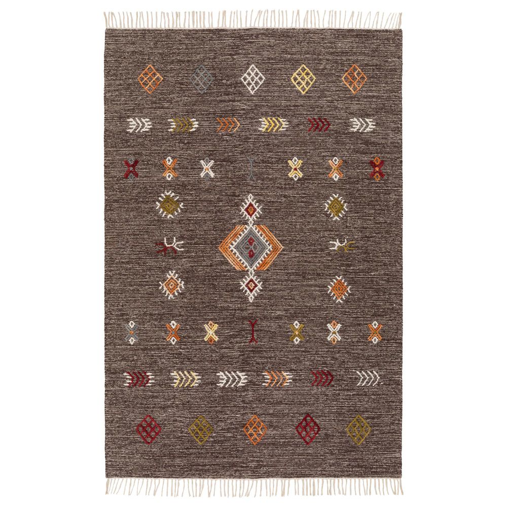 Surya Zanafi ZNF-2304 2'3" x 3'9" Brown, Orange and Red Area Rug, , large