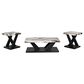Ashley Cendill 3-Piece Occasional Table Set in Dark Brown, White and Black, , large