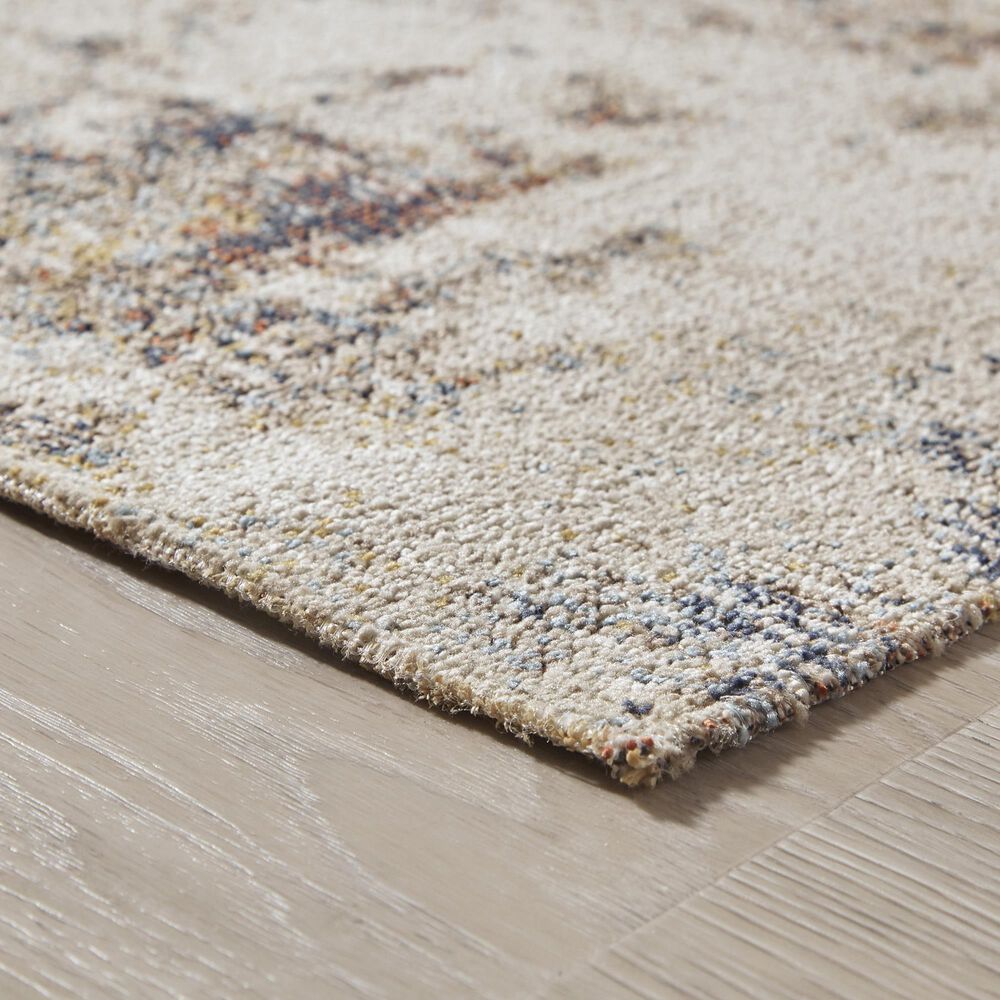 Ashley Jerelyn 7&#39;10&quot; x 10&#39; Gray, Ivory and Orange Indoor/Outdoor Area Rug, , large