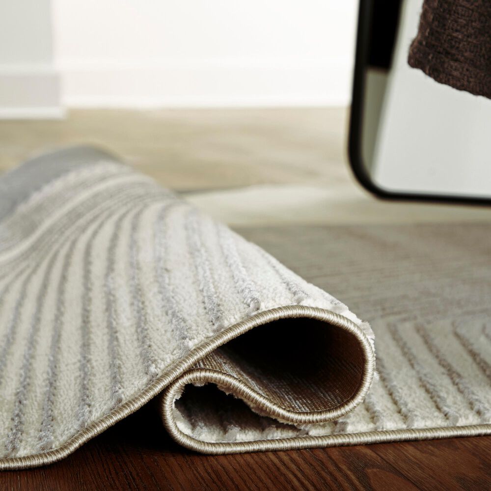 Ashley Winderburg 5&#39; x 7&#39; Gray and Ivory Area Rug, , large