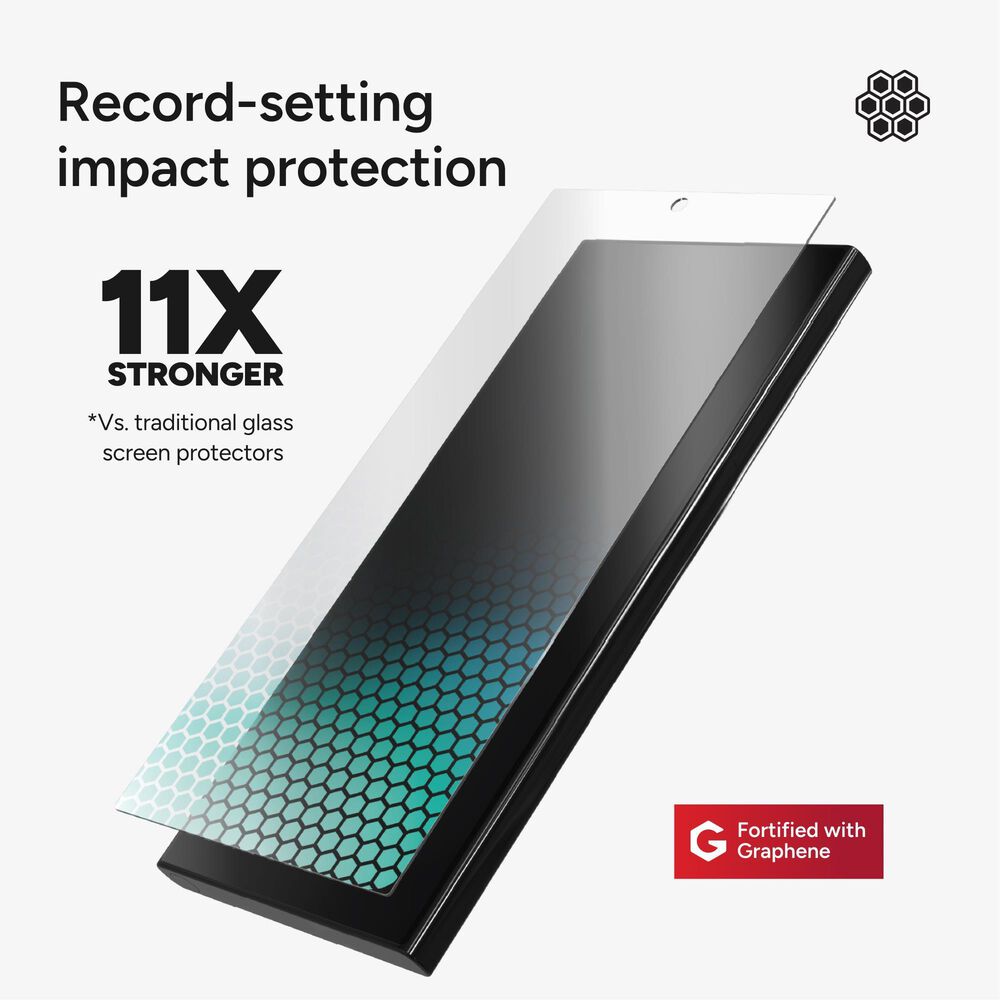 Zagg InvisibleShield XTR4 Glass Screen Protector for Samsung Galaxy S25 Ultra in Clear, , large