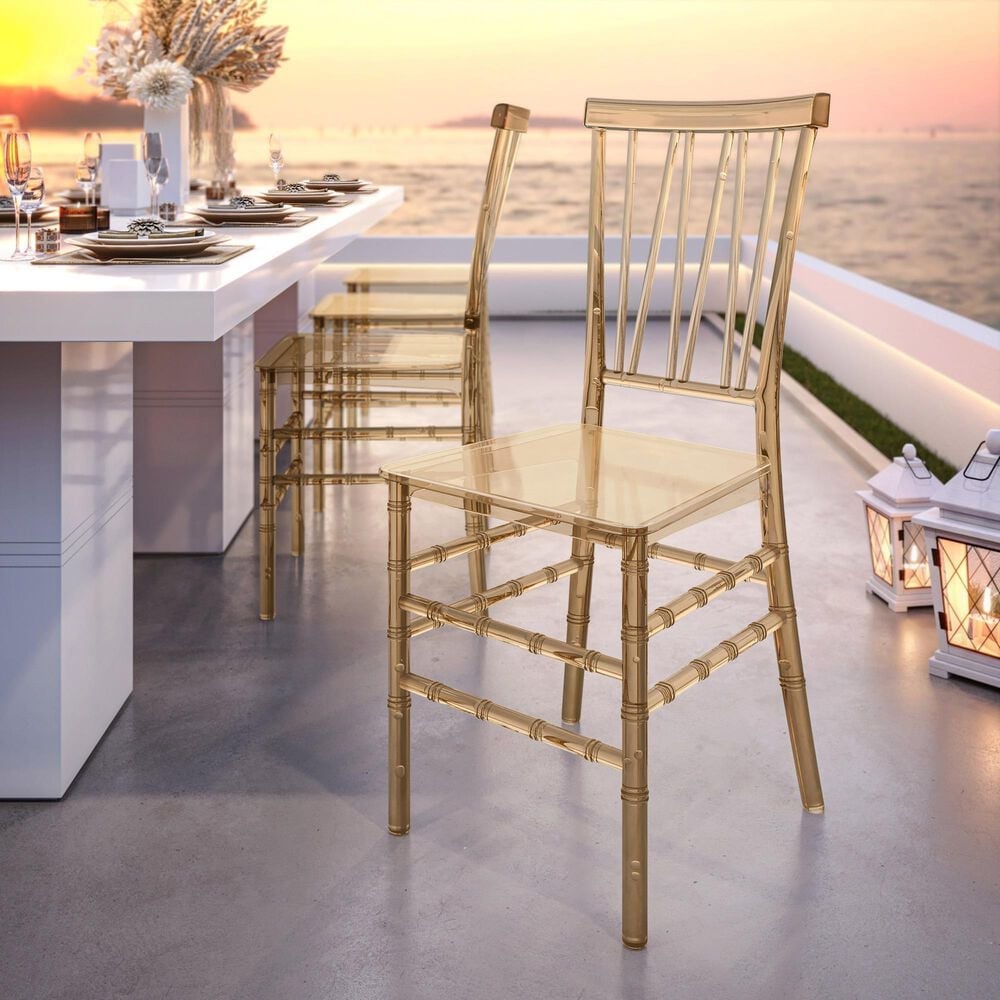 Rta Products Llc Chiavari Stackable Side Chair in Amber &#40;Set of 2&#41;, , large