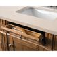 James Martin Vanities Brittany 60" Single Bathroom Vanity in Saddle Brown with 3 cm Eternal Marfil Quartz Top and Rectangular Sink, , large