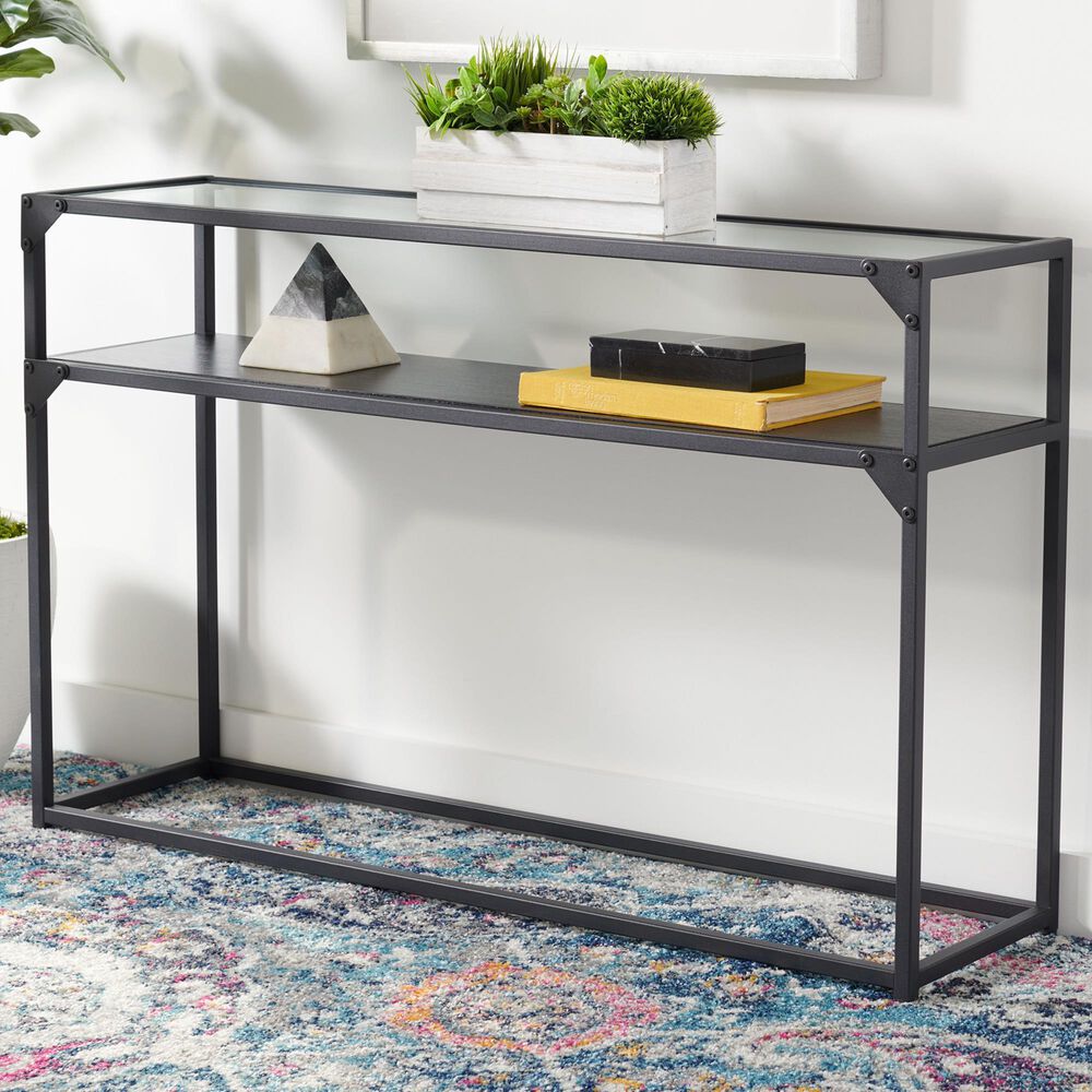 Safavieh Kerrianne Console Table in Black, , large