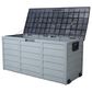Hearth and Haven 75-Gallon Outdoor Plastic Deck Box with Built-In Wheels in Gray, , large