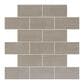 Dal-Tile Skybridge 2" x 4" Ceramic Brick Joint Mosaic Tile in Gray, , large
