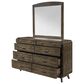 New Heritage Design Rex 8-Drawer Dresser with Mirror in Walnut, , large