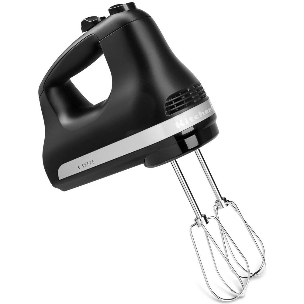 KitchenAid 5-Speed Ultra Power Hand Mixer in Black Matte, , large