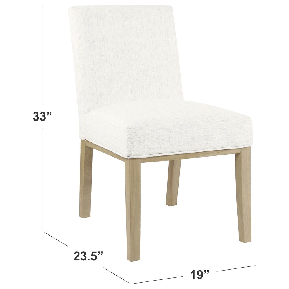 Kinfine Dining Chair with White Cushion in Light Natural, , large