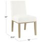 Kinfine Dining Chair with White Cushion in Light Natural, , large