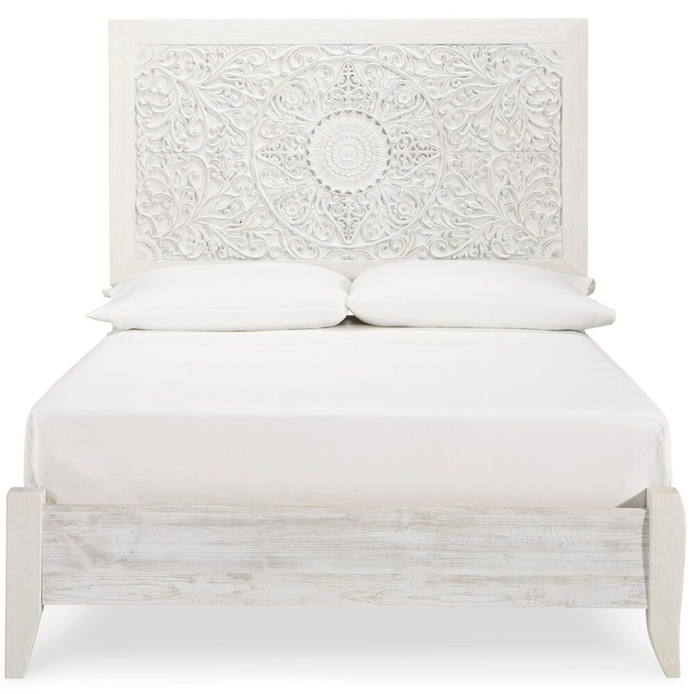Ashley Paxberry 4-Piece Full Bedroom Set in Whitewash, , large