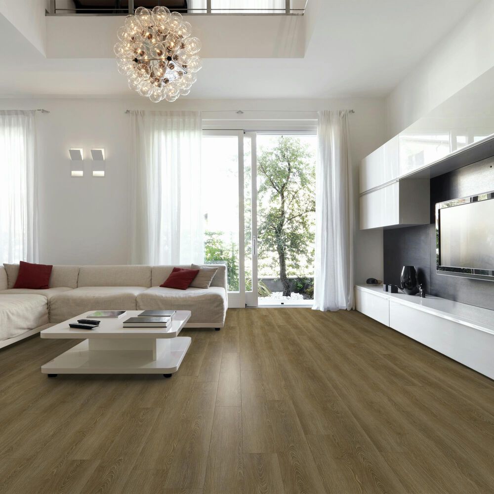 Fuzion SmartDrop 7 Provence Brown 7&quot; x 48&quot; Luxury Vinyl Plank, , large