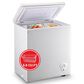 HOMLUX 5 Cu. Ft. Chest Freezer with Adjustable Thermostat in White, , large
