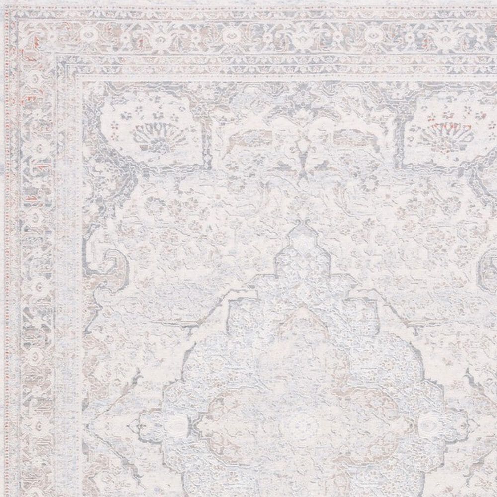 Safavieh Marmara 6&#39;7&quot; Round Beige and Light Blue Area Rug, , large