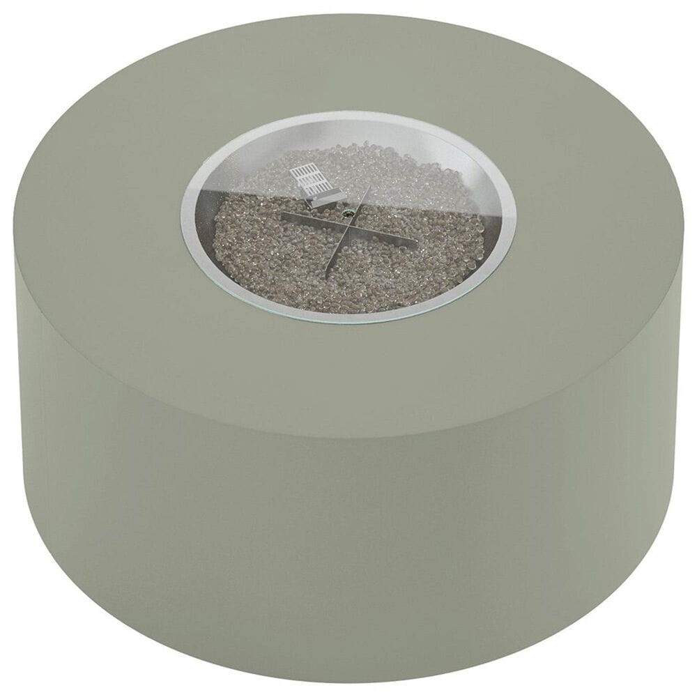 Tropitone Huntington Round Fire Pit Table in Gray, , large