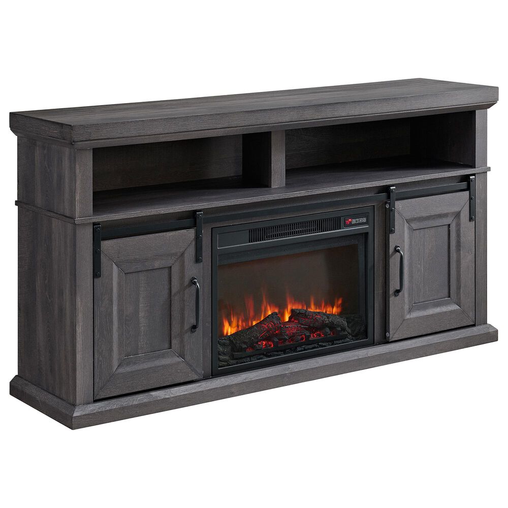Mayberry Hill Macau TV Stand with Fireplace in Grey, , large