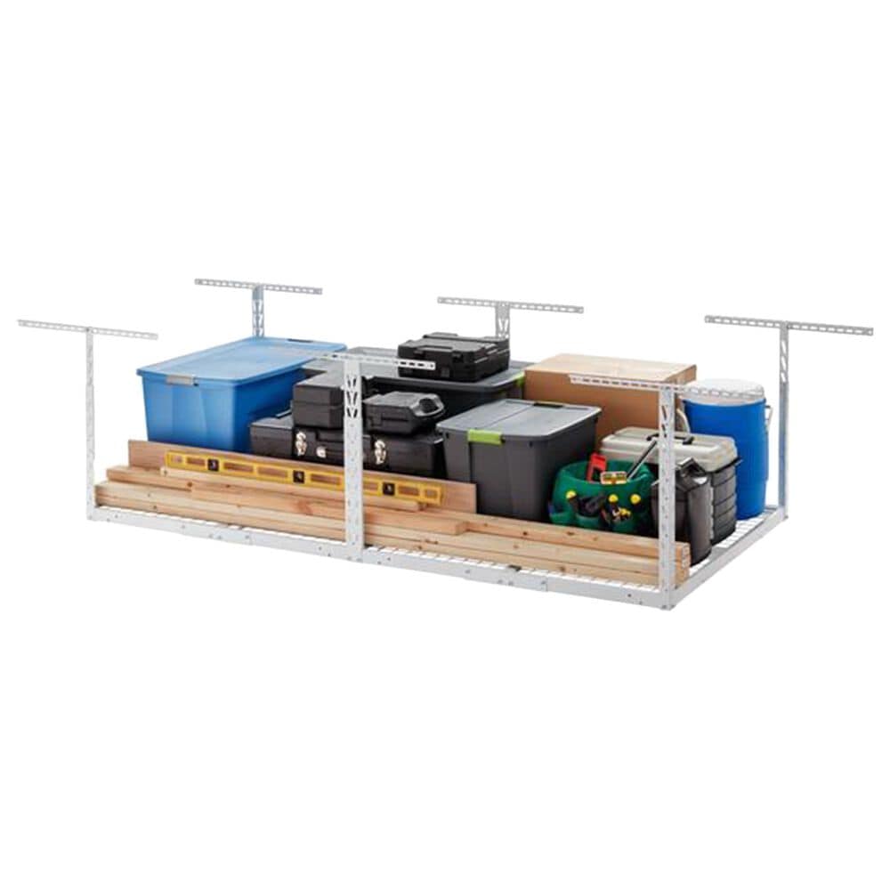 Gladiator 4&#39; x 8&#39; Overhead GearLoft Storage Rack in White, , large