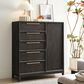 Pulaski Furniture Corp Quincy 5-Drawer Door Chest in Dark Brown, , large