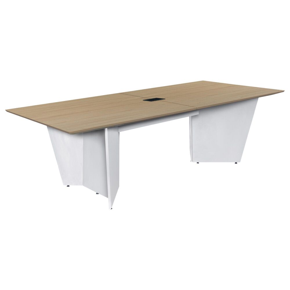Regency Global Sourcing Array 96" Conference Table in White and Noble Oak, , large