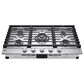 LG 2-Piece Kitchen Package with 9.4 Cu. Ft. Double Wall Oven and 36" Gas Cooktop in Print Proof Stainless Steel, , large