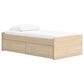Ashley Onita Twin Platform Bed with 1 Side Storage in Natural, , large