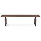 Home Trends & Design Carnegie 68" Dining Bench in Bandsaw Teak and Matte Black, , large