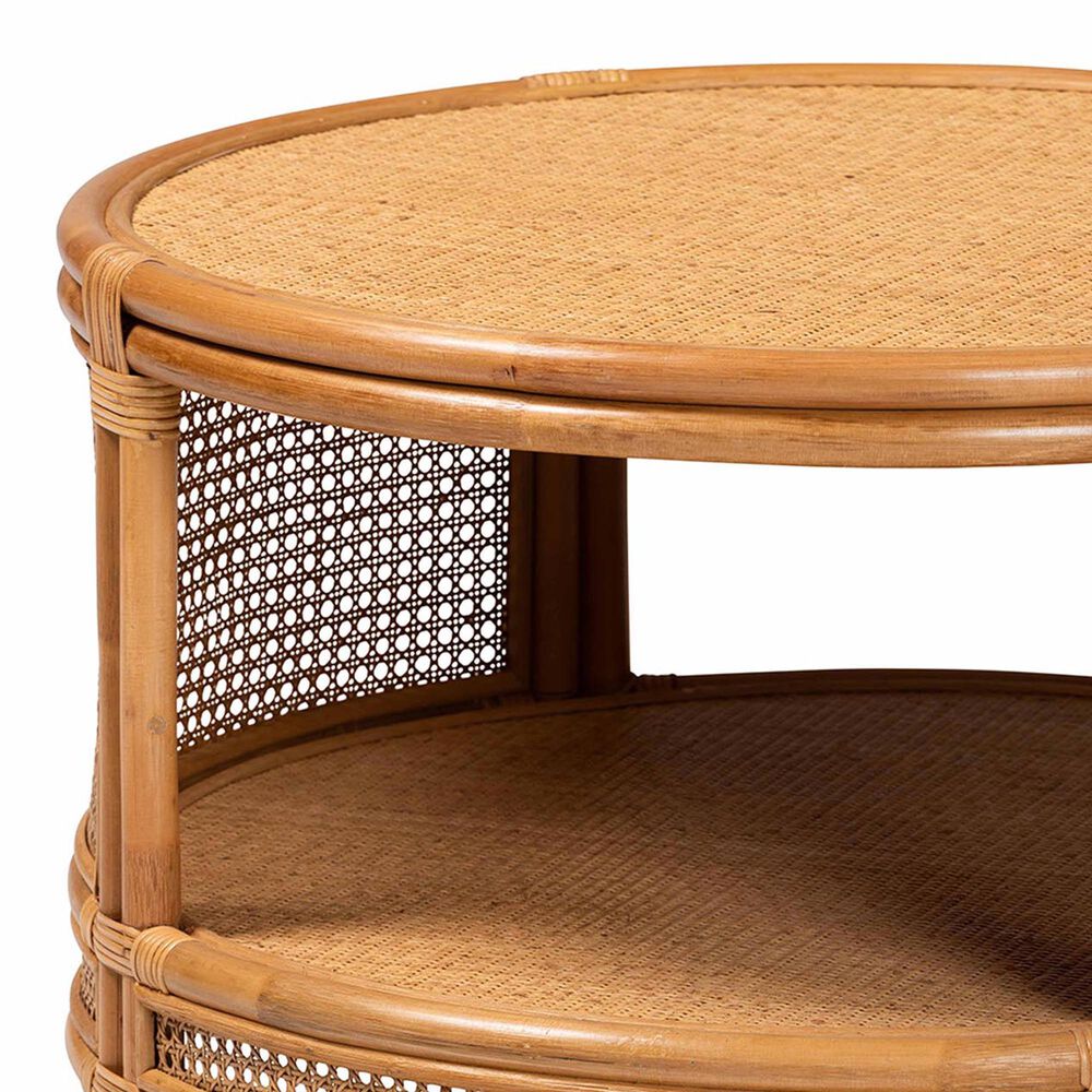 Baxton Studio Louis Coffee Table in Light Honey, , large