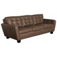 Chateau D"ax Leather Stationary Sofa in Aline Africa, , large