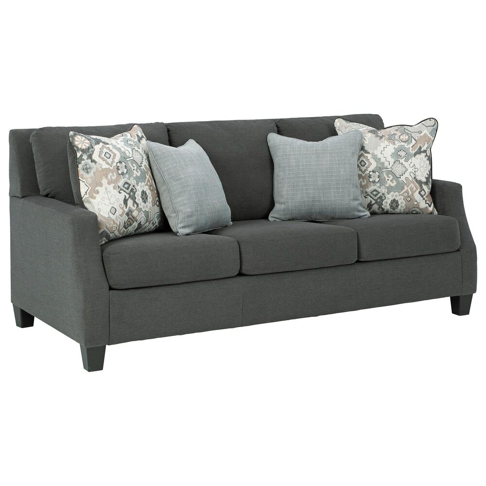 Signature Design by Ashley Bayonne Stationary Sofa in Charcoal, , large