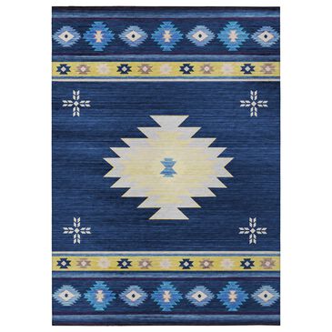 Dalyn Rug Company Phoenix 2"3" x 7"6" Navy Indoor/Outdoor Runner, , large