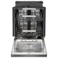 LG 24" Built-In Pocket Handle Dishwasher with 3rd Rack in Black Stainless Steel, , large