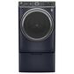 GE Appliances 5 Cu. Ft. Front Load Washer and 7.8 Cu. Ft. Gas Dryer Laundry Pair with Pedestal in Sapphire Blue, , large